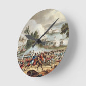 の行為のイギリス陸軍の左の翼 ラウンド壁時計 (傾斜)