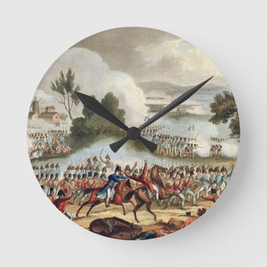 の行為のイギリス陸軍の左の翼 ラウンド壁時計 (正面)