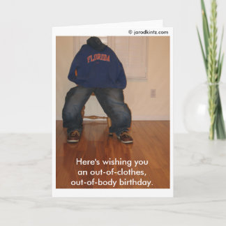 の衣服、の体の誕生日 カード