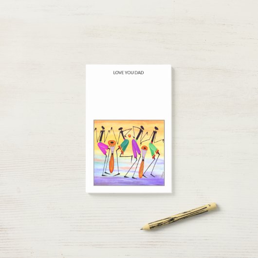 の表現幸福感のノート ポストイット (デスク上)