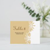 の表結婚カード番号はがき ポストカード (スタンド正面)