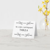 の表結婚シンボルや象徴プレイスカード カード (黄色い花)
