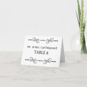 の表結婚シンボルや象徴プレイスカード カード
