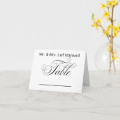 の表結婚シンボルや象徴プレイスカード カード (黄色い花)