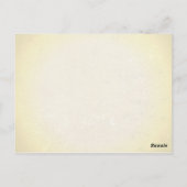 の表結婚番カードヴィンテージ分与紙 ポストカード (裏面)