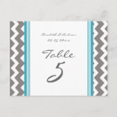 の表結婚番カード灰色の青い山形 ポストカード (正面)