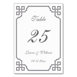 の表結婚番カード | グレーヴィンテージ テーブルナンバー