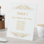 の表結婚番号（ゲストリストあり） 台座サイン (インサイチュ)