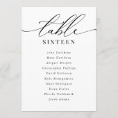 の表結婚番座席表モダンエレガント 招待状 (裏面)