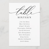 の表結婚番座席表モダンエレガント 招待状 (正面)