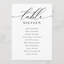 の表結婚番座席表モダンエレガント 招待状