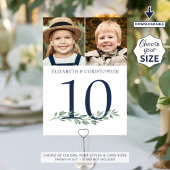 の表結婚番記号カップルの写真 招待状