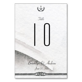 の表航海の結婚番号（グレーと白） テーブルナンバー