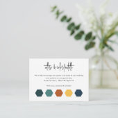 の装結婚装カラーパレットQRコードスキャン エンクロージャーカード (スタンド正面)