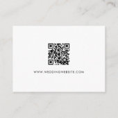 の装結婚装カラーパレットQRコードスキャン エンクロージャーカード (裏面)