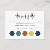 の装結婚装カラーパレットQRコードスキャン エンクロージャーカード (正面)