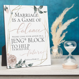 の要求結婚ブロックほこりっぽいバラフローラ2 フォトプラーク