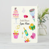 の要結婚素ブライダルシャワー 招待状 (スタンド正面)