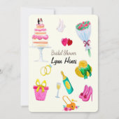 の要結婚素ブライダルシャワー 招待状 (正面)