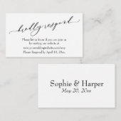 の親切結婚にオンラインLuxuryスクリプトに応答 エンクロージャーカード (正面/裏面)