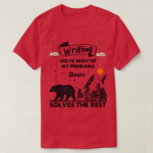 の解書決は私の問題の大部分が問題を解決する Tシャツ (デザイン正面)