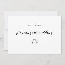 の計画結婚イベント開催者 サンキューカード