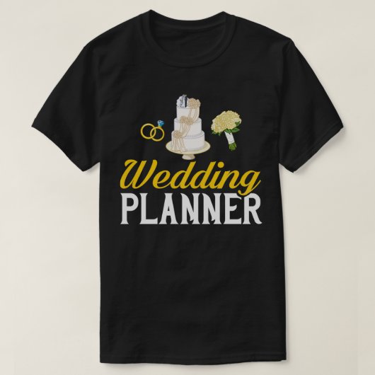 の計画結婚パーティープランナーコーディネーターCheckli Tシャツ (デザイン正面)
