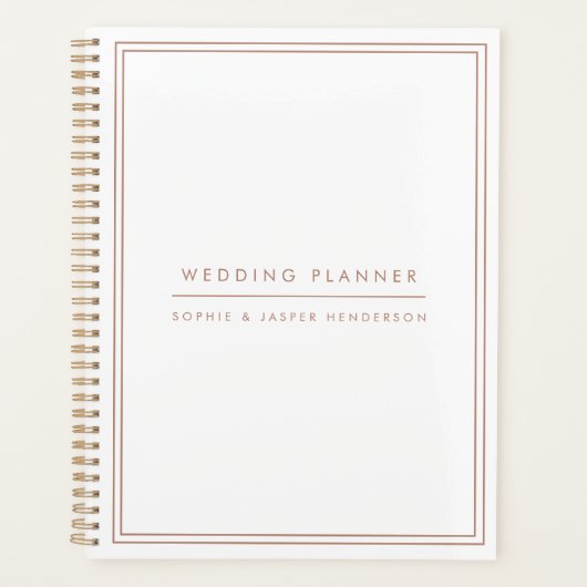 の計結婚画エレガントフェイクバラ金ゴールドと白 プランナー手帳 (正面)