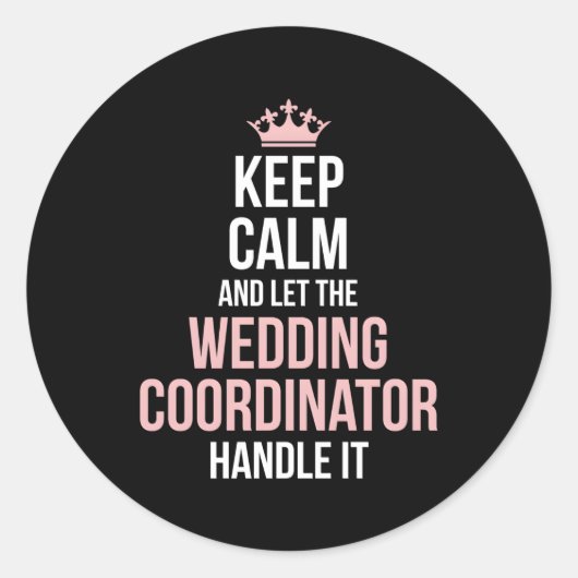 の計結婚画コーディネーター結婚式の日計画 ラウンドシール (正面)