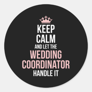 の計結婚画コーディネーター結婚式の日計画 ラウンドシール