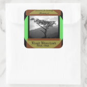 ~の記念に寄付される スクエアシール (バッグ)