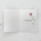 の記念日のピーナッツ結婚ペア カード (内部)