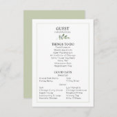 の詳細結婚ゲスト情報エンクロージャカード エンクロージャーカード (正面/裏面)