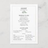 の詳細結婚ゲスト情報エンクロージャカード エンクロージャーカード (正面)