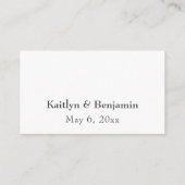 の詳細結婚タイポグラフィエンクロージャカード エンクロージャーカード (裏面)