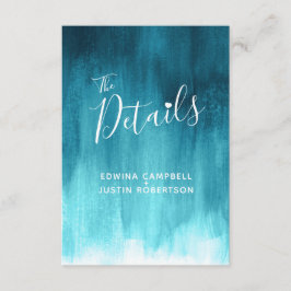 の詳細結婚ティール(緑がかった色)ブルーグリーンアートエンクロージャカード エンクロージャーカード