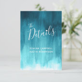 の詳細結婚ティール(緑がかった色)ブルーグリーンアートエンクロージャカード エンクロージャーカード (スタンド正面)