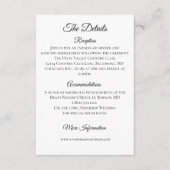 の詳細結婚ミニマルなエンクロージャカード エンクロージャーカード (正面)