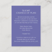 の詳細結婚モノグラムブルーのホワイトエンクロージャカード エンクロージャーカード (裏面)