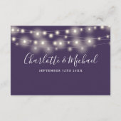 の詳細結婚春ライトScript Purple エンクロージャーカード (裏面)