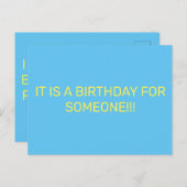 の誕生日 インビテーションポストカード (正面/裏面)