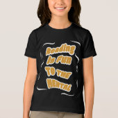 の読おもしろいは精神に対する トライブレンドTシャツ (正面)