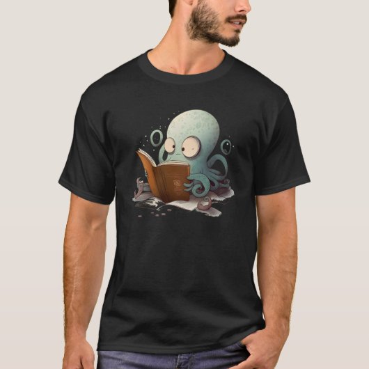 の読たこ茶コーヒーブック読書機 Tシャツ (正面)