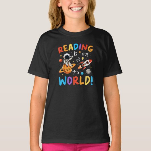 の読は、この世界の宇宙 Tシャツ (正面)