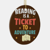 の読アドベンチャー図書学生先生書 セラミックオーナメント (右)