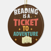 の読アドベンチャー図書学生先生書 セラミックオーナメント (左)