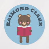 の読クマのラベル ラベル (デザイン1)