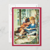 の読クリスマスブックジェシカ・ウィルコックス・スミス シーズンポストカード (正面/裏面)