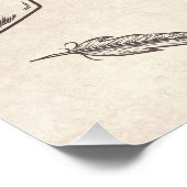 の読コーナーポスター。編集可能な名前と文字 ポスター (コーナー)