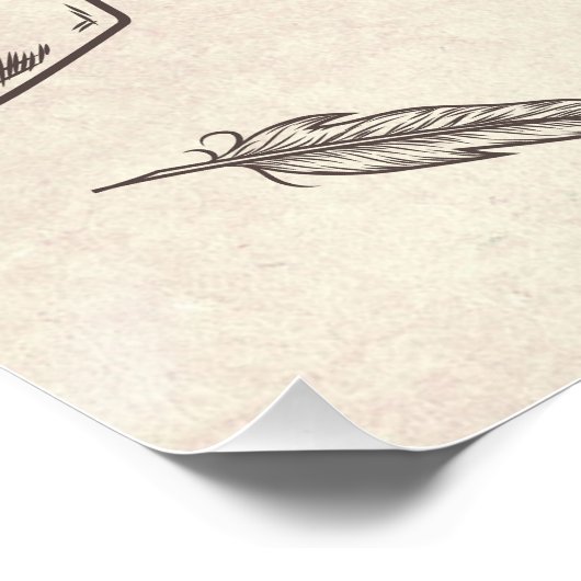 の読コーナーポスター。編集可能な名前と文字 ポスター (コーナー)